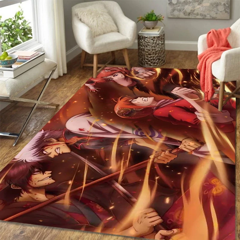 anime Gintama Carpet multi-size Carpet for Living Room Bedroom Kid's Room Home Decor Area Rug Non-slip Mat Sofa Mat