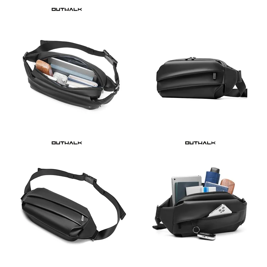 

【New style】New men's backpack multi-functional large-capacity business small backpack functional chest bag men's shoulder bag m