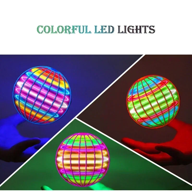Flying Ball Boomerang Flyorb Magic With LED Lights Drone Hover Ball Fly Nova Orb Flying Spinner Fidget view 6
