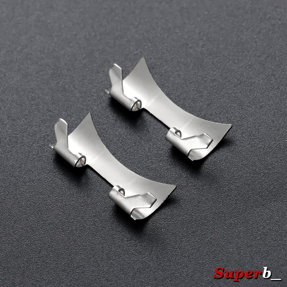 18/19/20/21/22 مللي متر الفولاذ المقاوم للصدأ حزام موصلات ماتي مصقول منحني نهاية رابط ل Seiko SKX007 SKX009 الفرقة محول 12/14/16 مللي متر