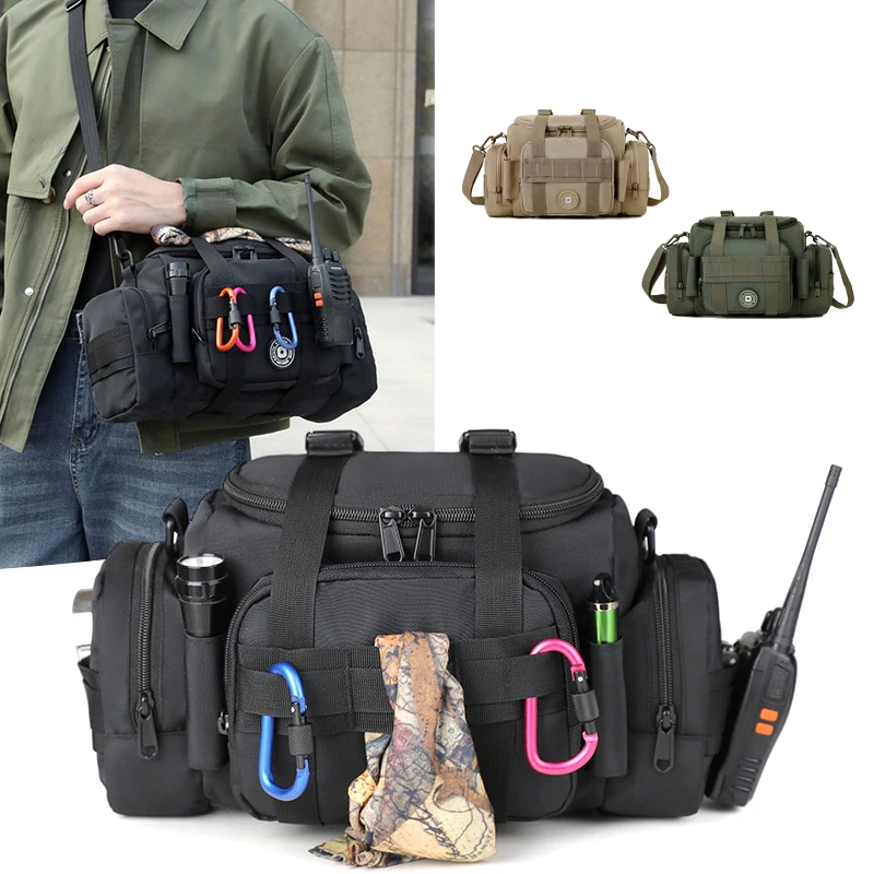 

Sports Outdoor Fishing Waist Bag, Multifunctional Large Capacity, Camera Photography Tactical Bag, Single Shoulder Crossbody Bag
