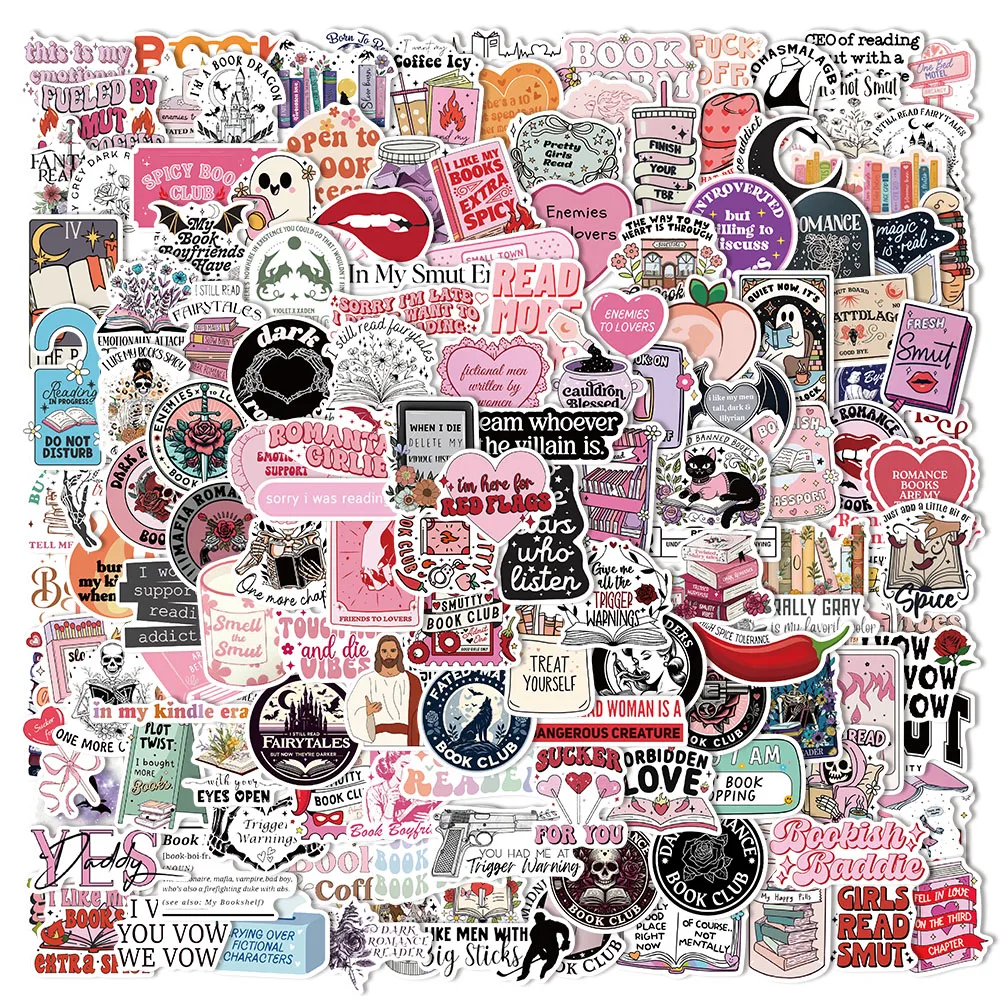 50/150PCS Creative Romantic Reading Ins Style Stickers Scrapbooking Collage Material Phone Notebook Water Cups Desktop DIY
