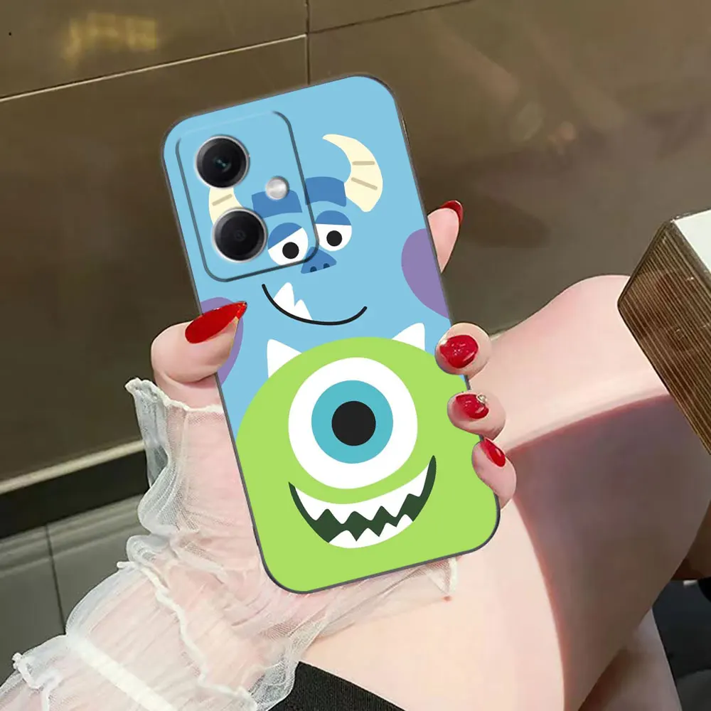 Sulley Girl Boo Monsters Inc غطاء جراب هاتف ل Redmi ملاحظة 14 13 12 12S 11 11T 11S 10 9T 9S 9 8T برو غطاء من السيليكون Funda Shell