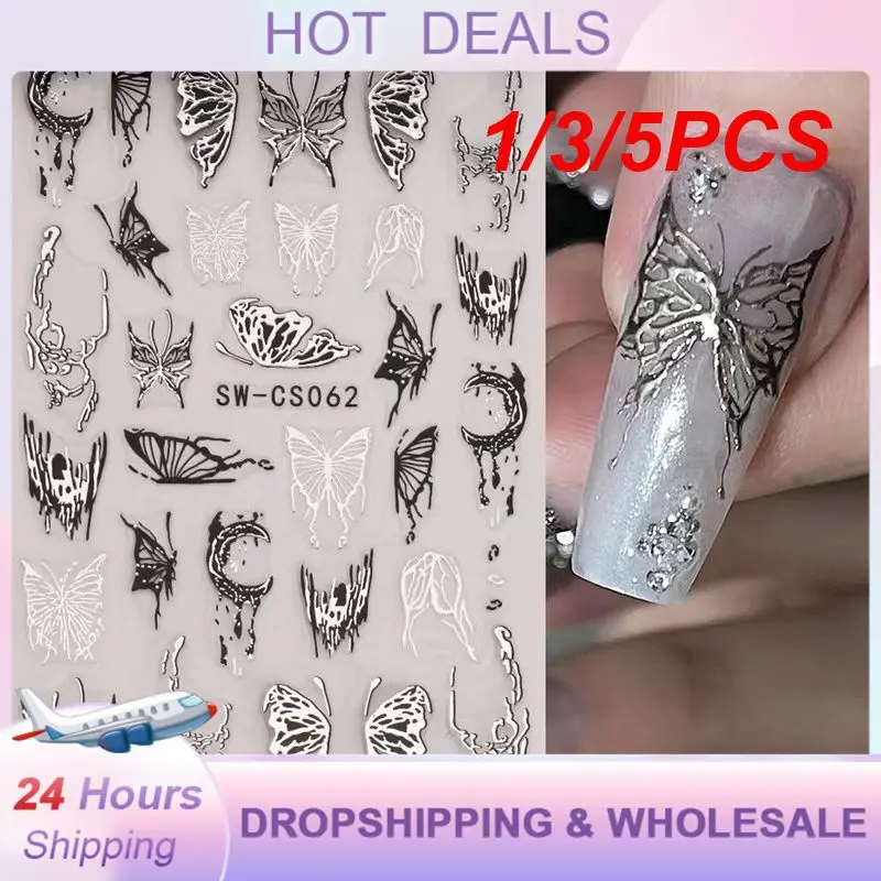 1/3/5PCS Bronzing Nail Art Stickers Health Can Be Unloaded Lasting Beauty Nail Sticker Trend Ins Style In Demand