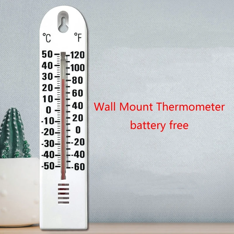 Wall Hanging Thermometer Temperature -50-50℃/-60-120° Ffor Indoor Outdoor Home Garden Office Decoration