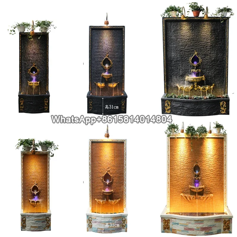 

European-style water curtain wall water fountain/indoor office living room porch landscape fountain/courtyard water screen