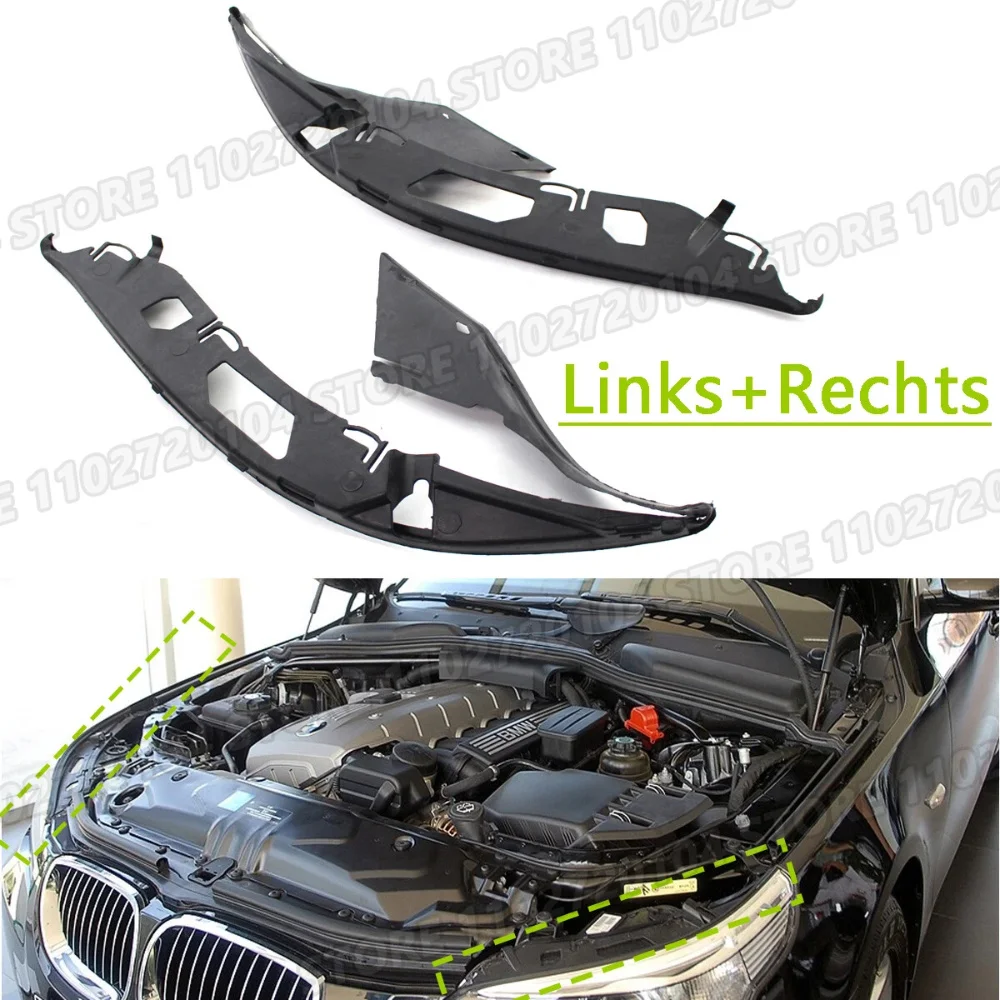for 2004-2010 BMW E60 E61 5 Series 525 528 530 535 Headlight Lens Seal Gasket Rubber Sealing Strip Trim 63126934511 63126934512