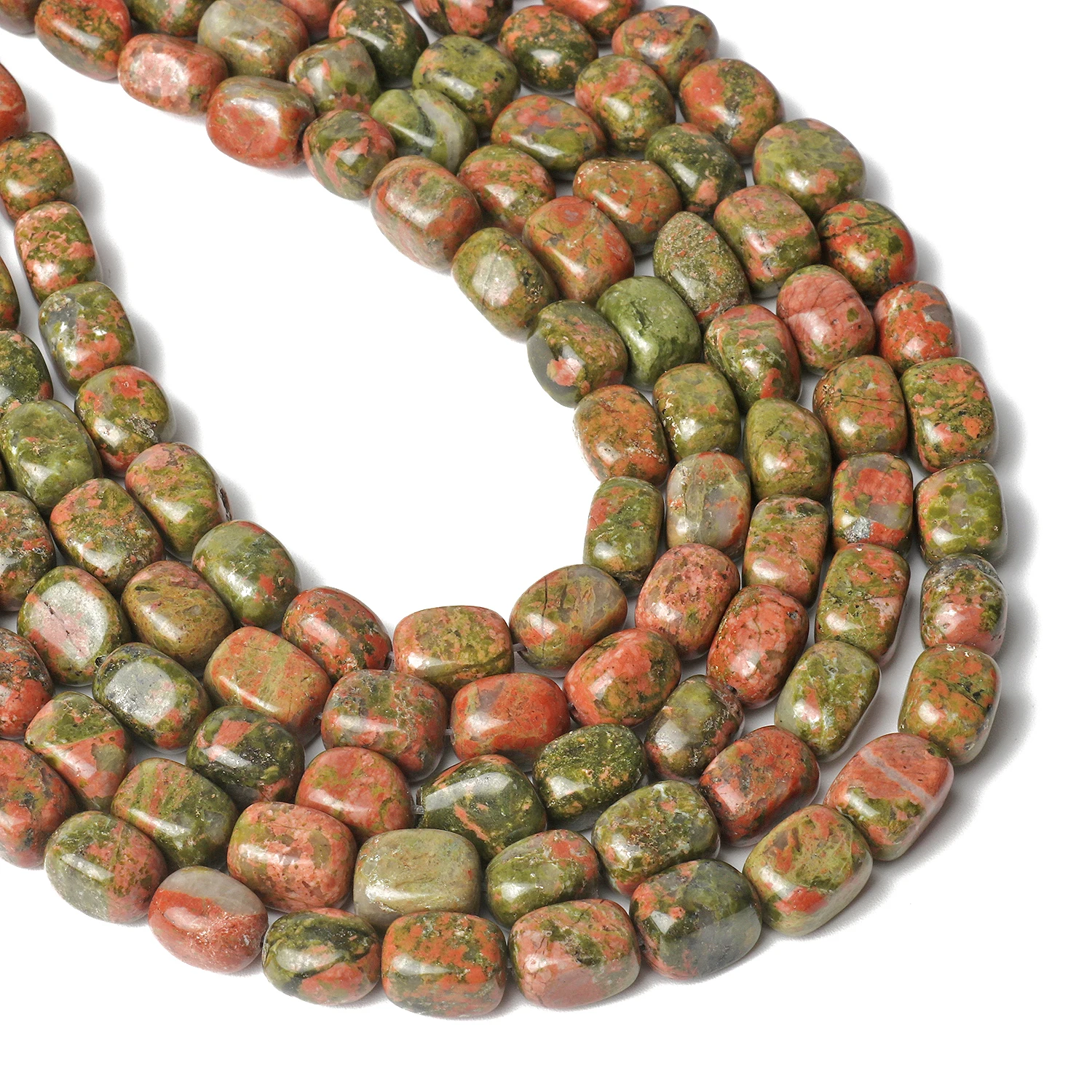 Wholesale Natural Unakite Gems Stone Beads 8x12mm Charms Cube Shape Beads For Jewelry Making Diy Bracelet Findings