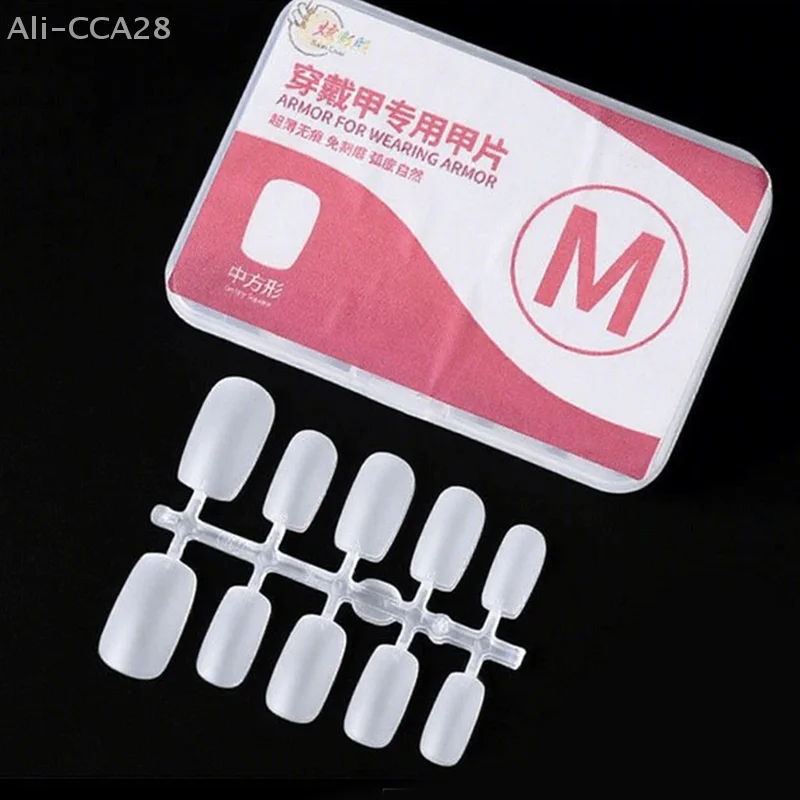 100 Uds. Cubierta completa ultrafina, prensa en puntas de uñas, sistema de extensión de uñas de Gel, accesorios artísticos para uñas postizas transparentes