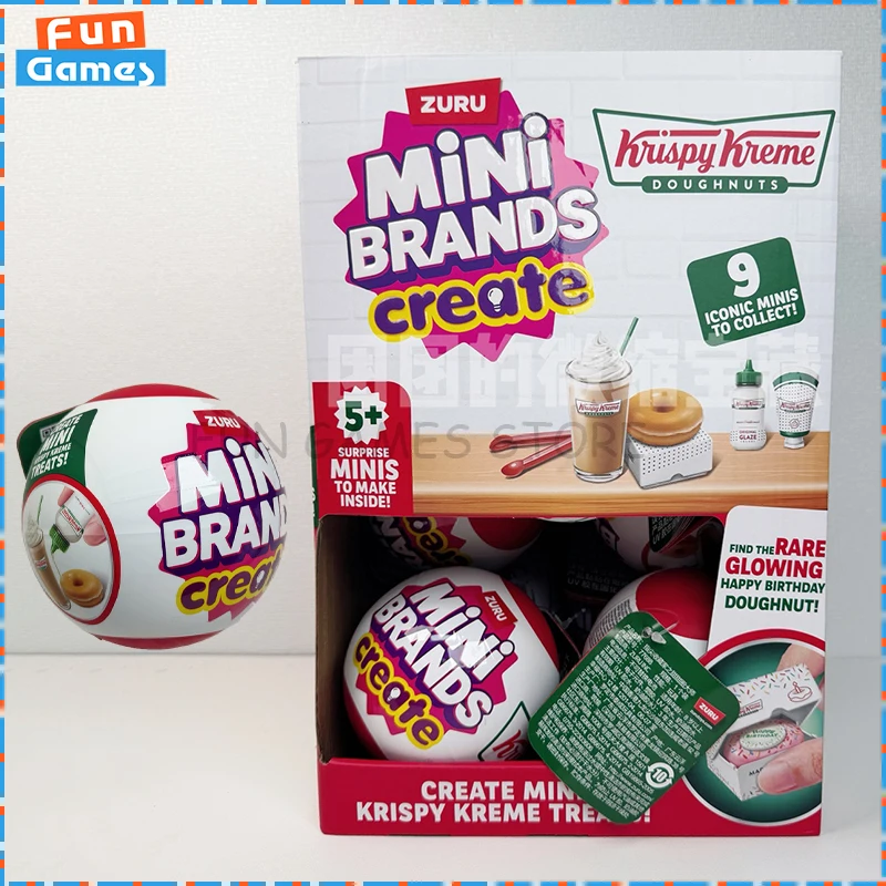 

In Stock ZURU Blind Box Mini Surprise Ball Mystery Box Donut Coffee Ball Diy Room Decoration Children Custom Toys Birthday Gif