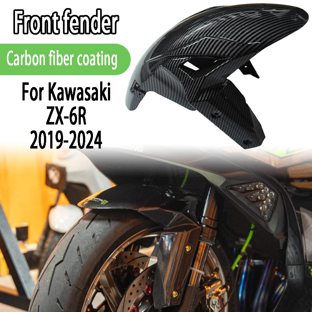 

For Kawasaki ZX-6R ZX6R 2019-2023 2020 2021 2022 zx6 Motorcycle Accessories Front Tire Hugger Fender Mudguard Wheel Splash Guard