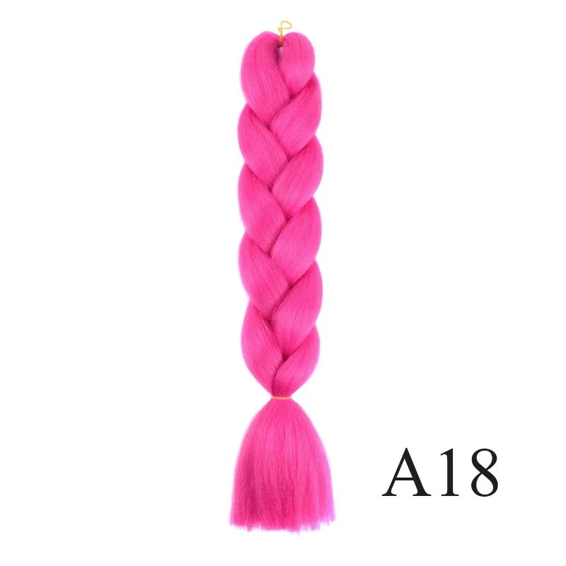 Synthetic Jumbo Braiding Hair Ombre Rainbow Hair Extensions DIY Jumbo Hair Box Braids Hairpieces