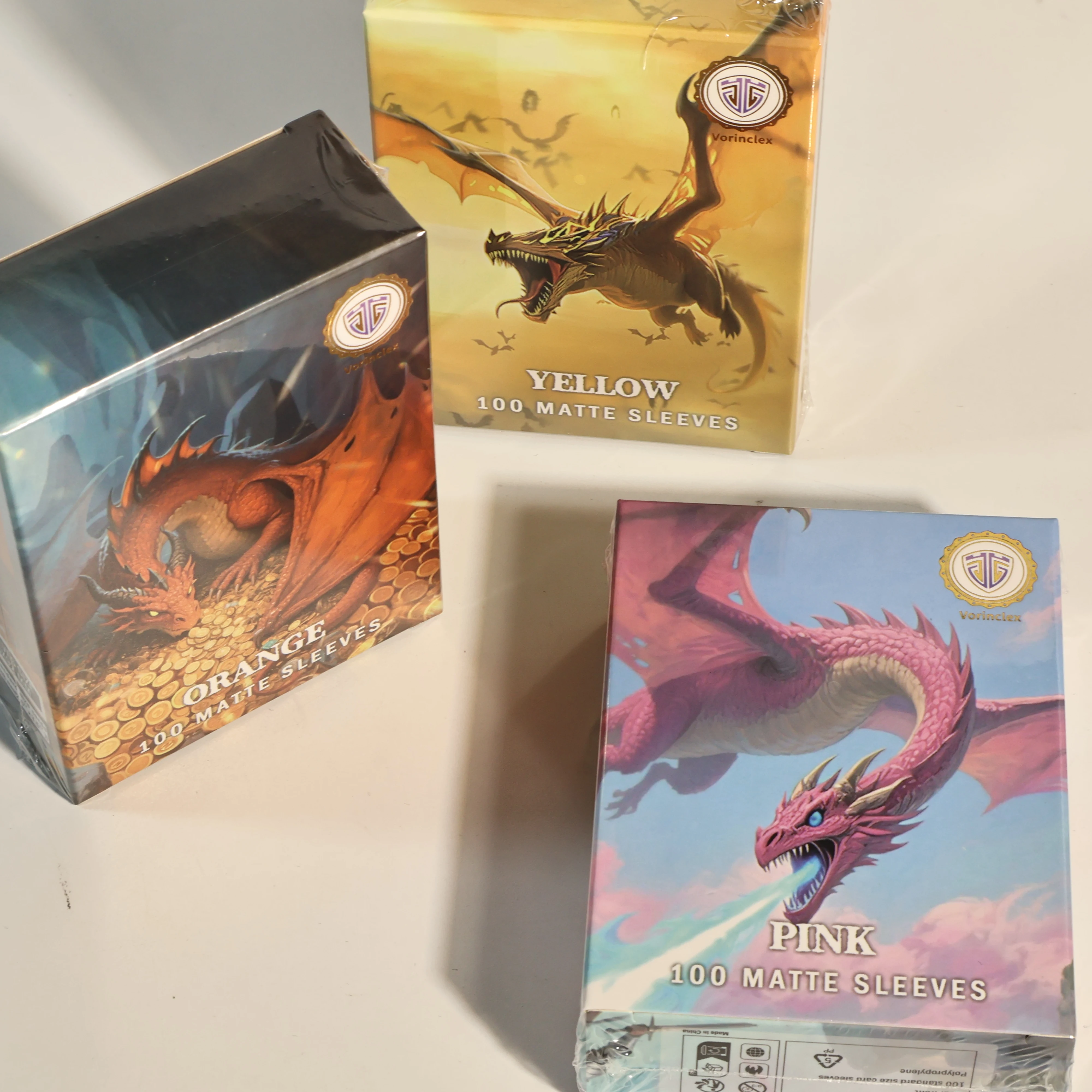 vorinclex card sleeves Vorinclex 100PCS Dragon Shield Matte Card Sleeves 66x92mm Standard Size 8  Colors Available for MTG PKM TCG Trading Cards