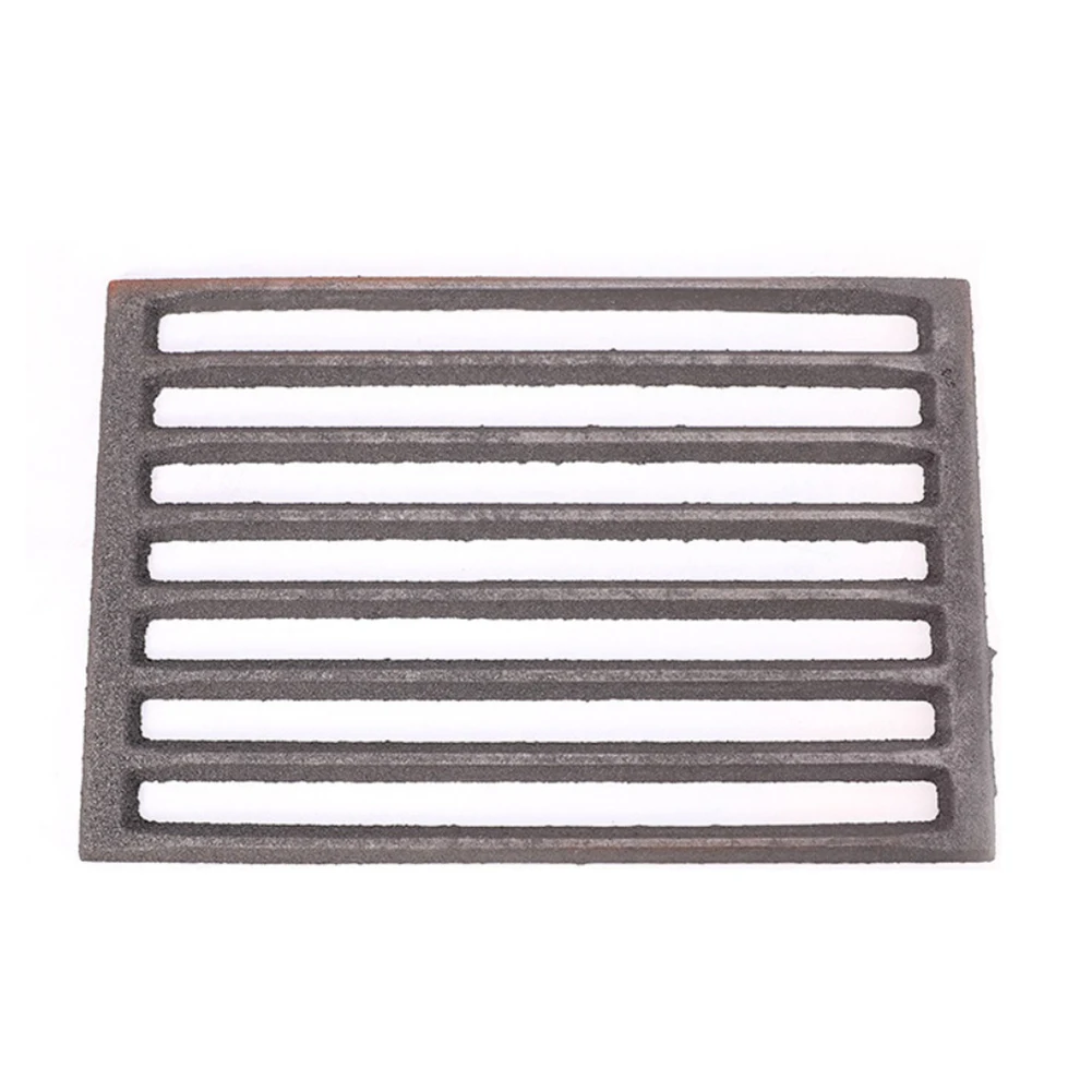 1PC Square Cast Iron Fire Grate Fireplace Cooking Grilling Replacement Grate For Hark Outdoors Camping Tool Fireplace Tool Acces