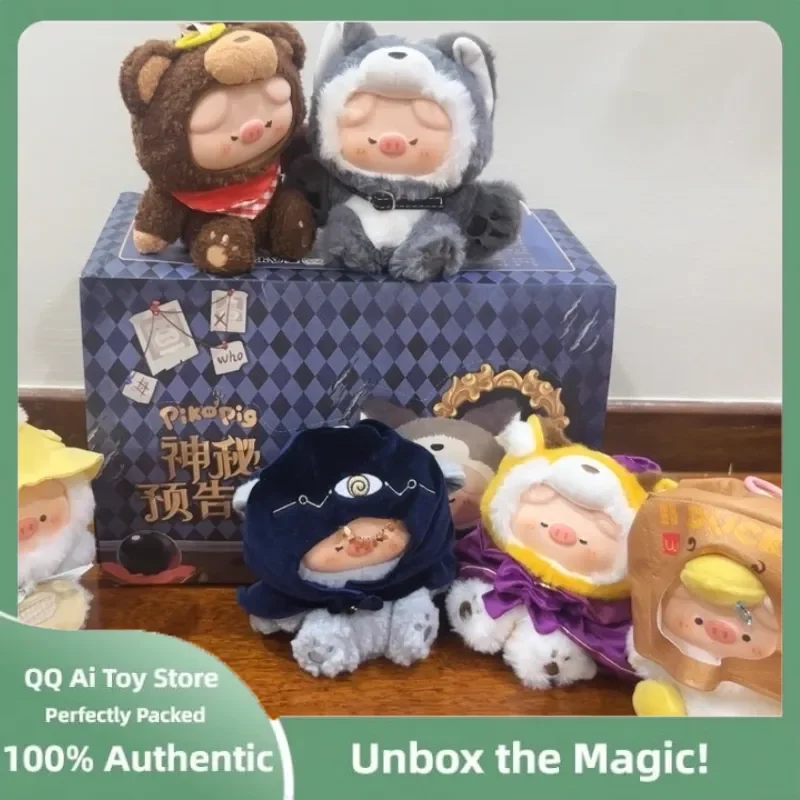 

Подлинная свинья Пико, загадочная тизер, слепая коробка на липучке, милая плюшевая игрушка в виде животного, подвеска в виде свиньи, загадочная коробка, подарки на день рождения для девочек