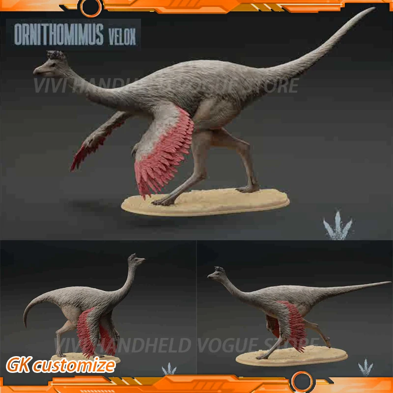 1/35 10cm Ornithomimus Model Toy Ancient Prehistroy Animal Dinosaur Model Gk Customize Fast Dinosaurs Gallimimus