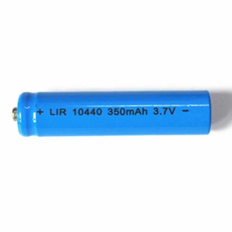10440 AAA Rechargeable ICR10440 350mAh 3.7V Li-ion Lithium 3A Battery Button Top