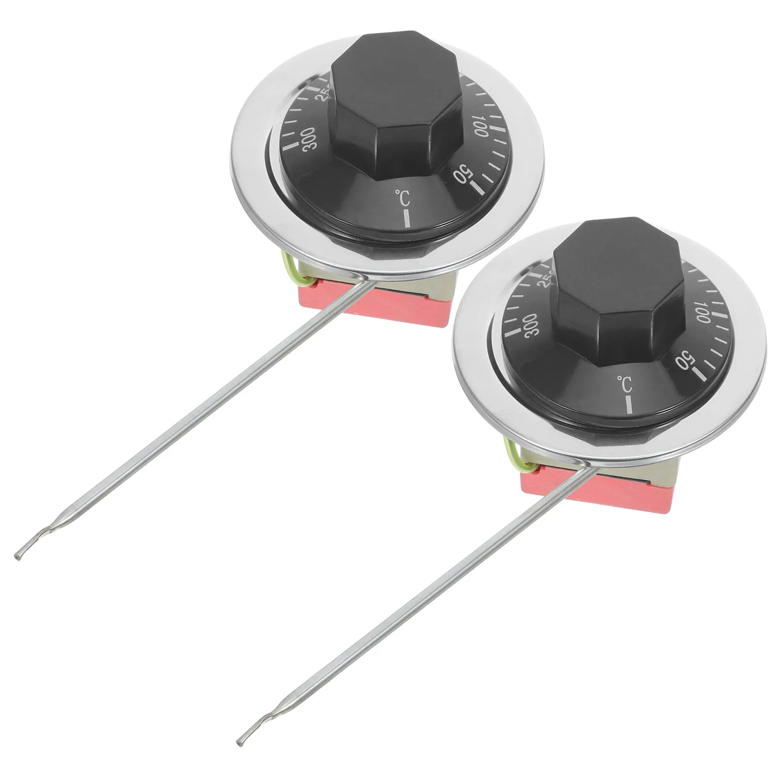 2 Pcs Fryer Temperature Control Switch Cooker Thermostat Controller Commercial Deep Replacement Parts Capillary Tube Analog - view 2