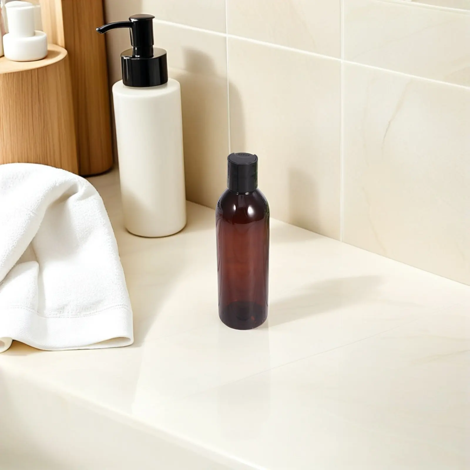 12Pcs Travel Liquid Bottles Leakproof Splitter Bottles 250Ml Refillable Plastic Containers for Shampoo Lotion Body Soap