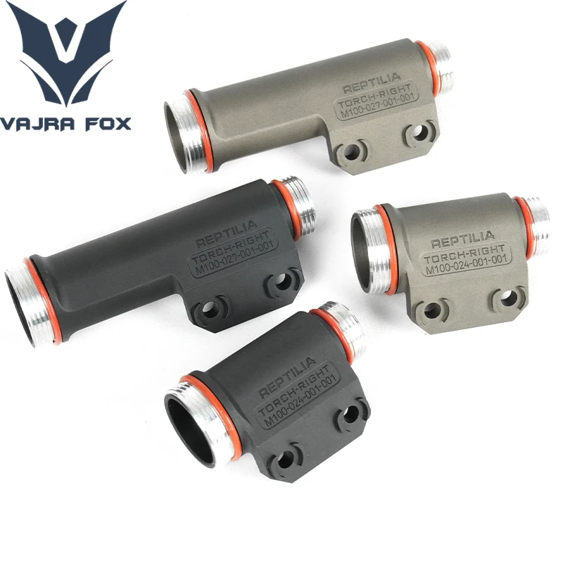 

V2/OKW Series Flashlight Body Tactical Aluminum Right Screw Hole Lamp Body Accessories Fits MLOK Track And 18350 18650 Battery