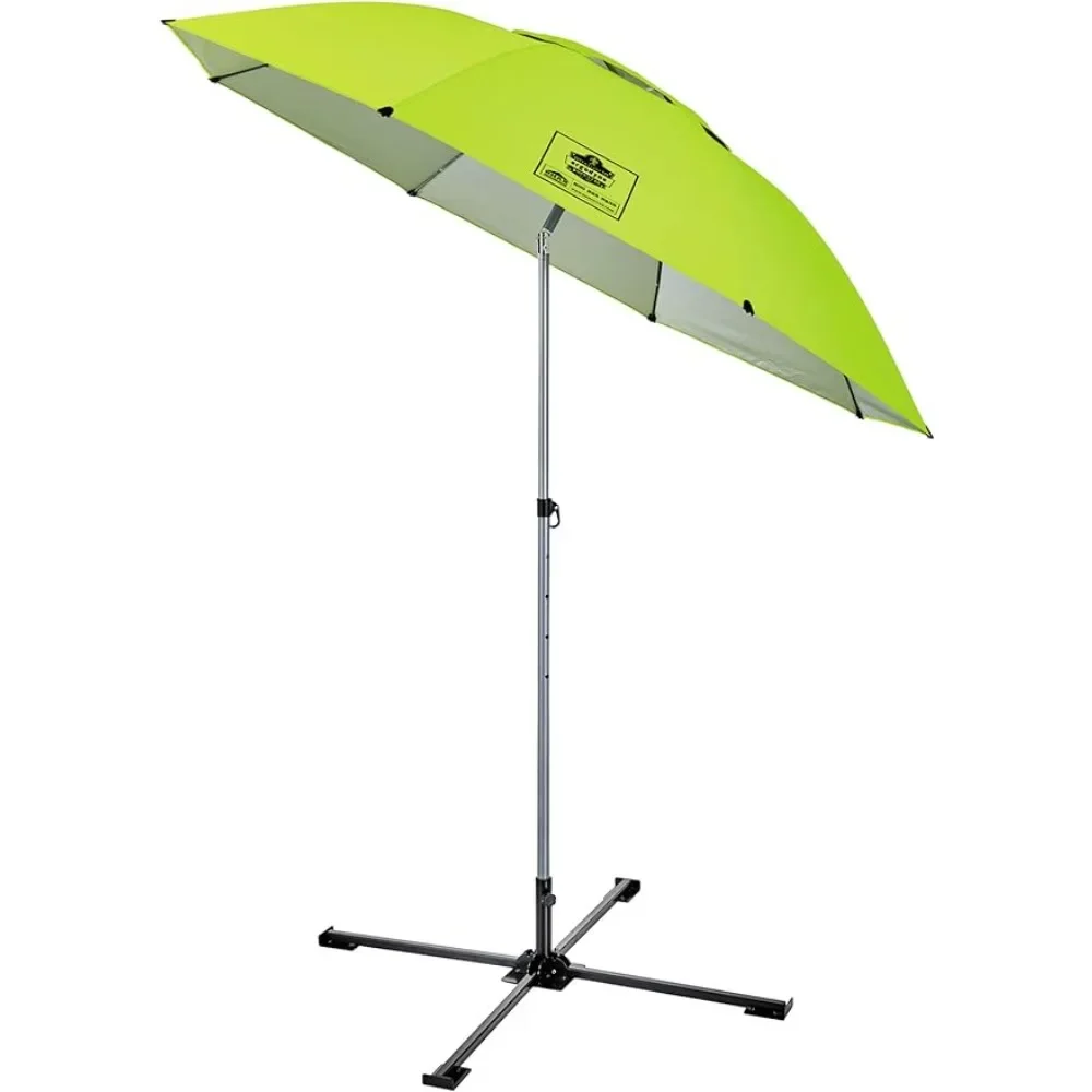 

SHAX 6199 Lightweight Work Umbrella With Stand Parasol Portable Sun Shade Patio Umbrellas and Rules Lime 7.5ft Freight Free