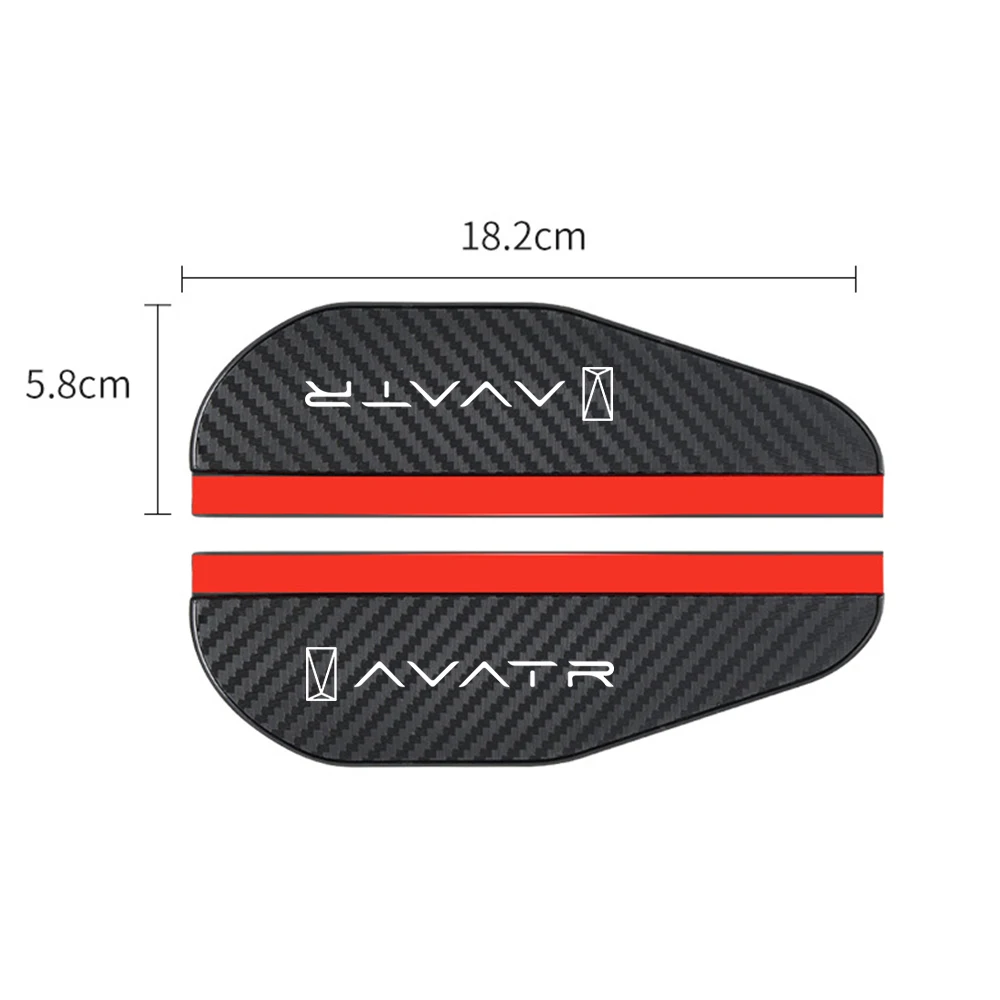 2pcs car Rearview mirror Carbon fiber Rain for avatar 11 12