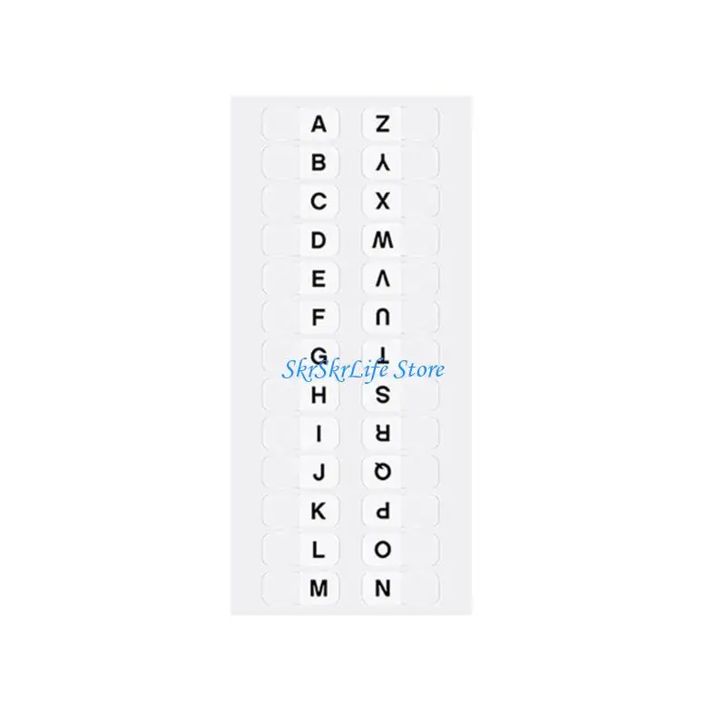 E65E 10 Sheets Writable Clear Colorful Index Tabs Waterproof PET Plastic Label Sticky Note For Book Folder Planner Notebook