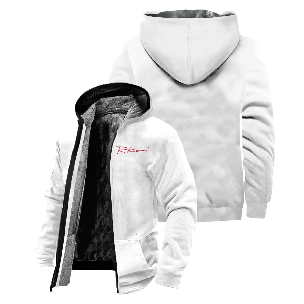 GF Rkomi شعار قلنسوة بسحاب لايف 2025 Merch كم طويل ملابس الشارع الشهير النساء الرجال سترة سترات للجنسين معطف الشتاء #2