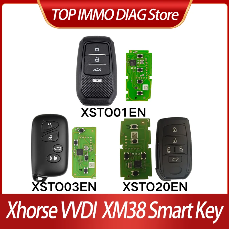 Xhorse VVDI XM38 Smart Key XSTO01EN XSTO03EN XSTO20EN 4D 8A 4A All key lost Add key VVDI Mini key tool Max Key tool Plus VVDI2