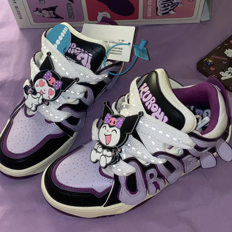 New Shoes Sanrio Hello Kitty Platform Shoe Kawaii Cinnamoroll Casual Sports Shoes Cute Cartoon My Melody Bread Shoes