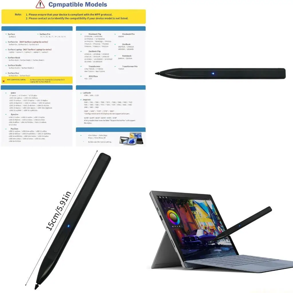 

Стилусы для ноутбуков Pen 2 с сенсорным экраном, перезаряжаемая цифровая ручка