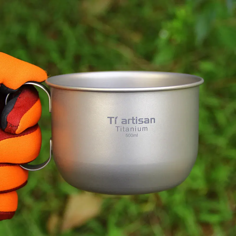 Ta8351 Outdoor Picnic Pure Titanium Cup – Office Coffee Cup, , and Single-Wall Tea Cup For Outdoor Use