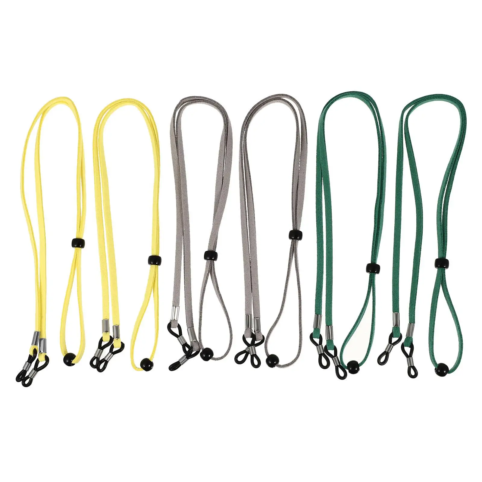 

6 Pcs Glasses Lanyard Stylish Suede Eyeglass Cord Adjustable Hanging Rope Portable Eyeglasses Strap Lightweight Fashionable