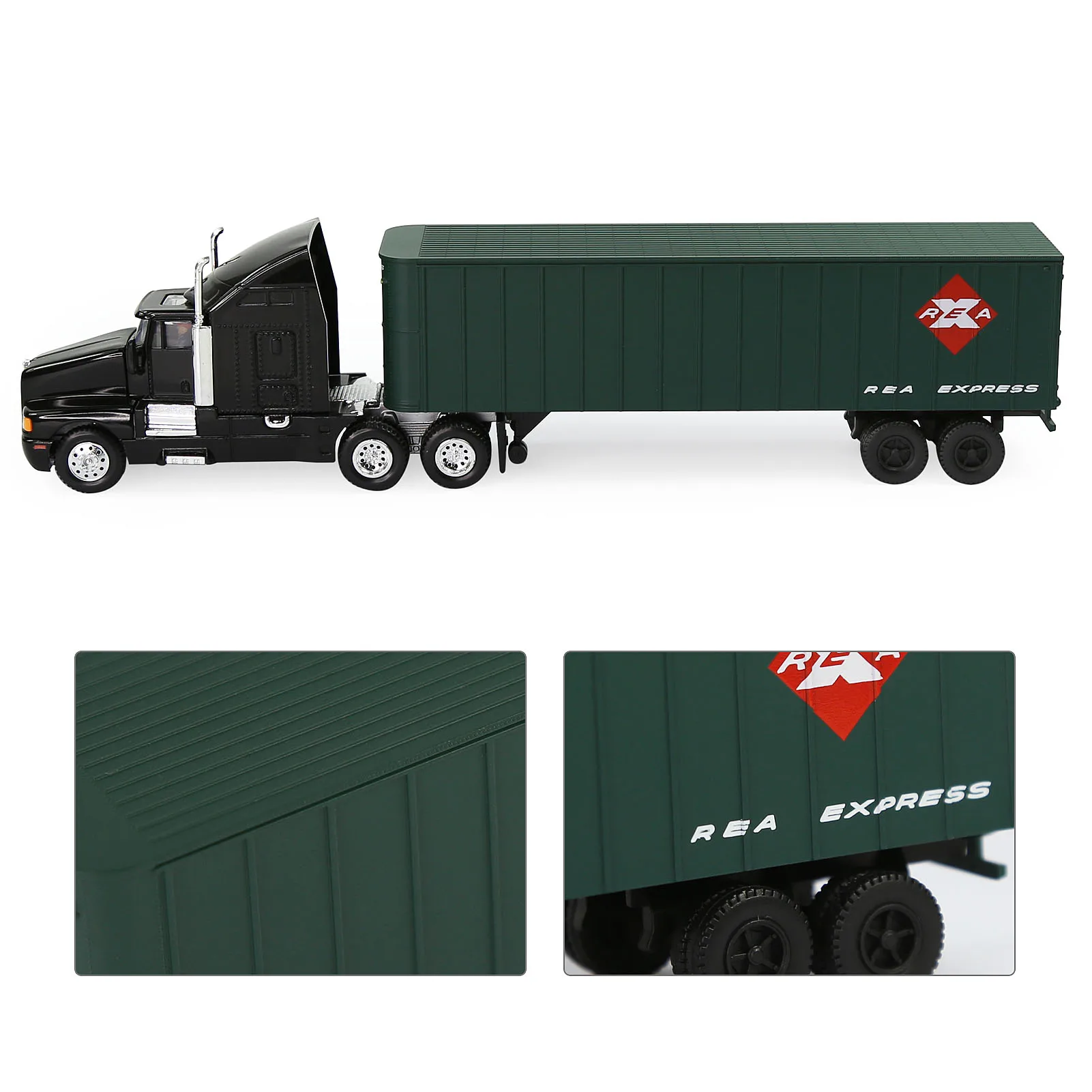 C8766 Evemodel Trailer - HO Scale 1:87 Plastic Model Trailer Assembled Painted (Pack of 1) for Model Wagon Model Tractor