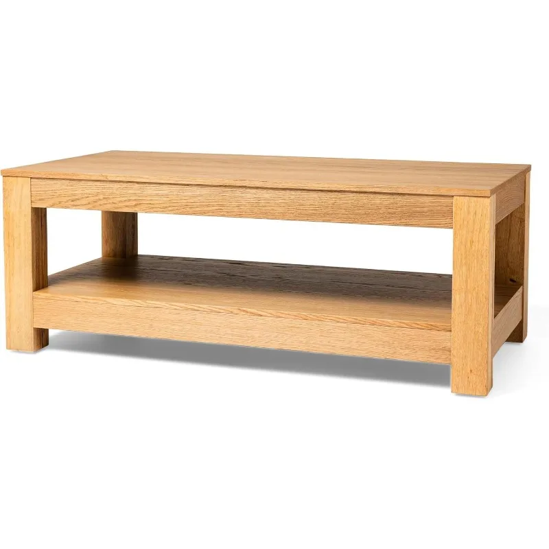 Solid Wood Coffee Table Natural Finish 18