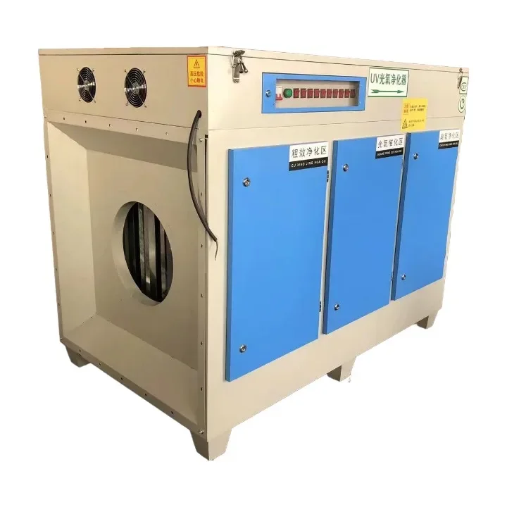 High-ozone Uv Ultraviolet Kitchen Esp Oil Fume Purifier For Barbecue With Activated Carbon