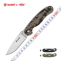 58-60HRC Ganzo G727M 440C blade G10 Handle Folding knife Survival Camping tool Hunting Pocket Knife tactical edc outdoor tool