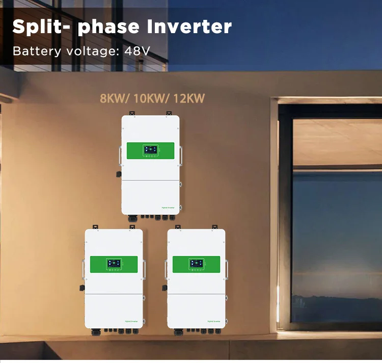 12kW Hybrid Solar Inverters Three Phase 48V Solar Hybrid Inverter Pure Sine Wave Off Grid Inverters for Solar System