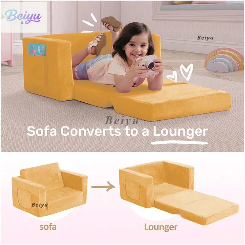 

Amazon складной детский диван-губка, младенцы и дети играют в компрессионный диван в вакуумной упаковке можно настроить оптом