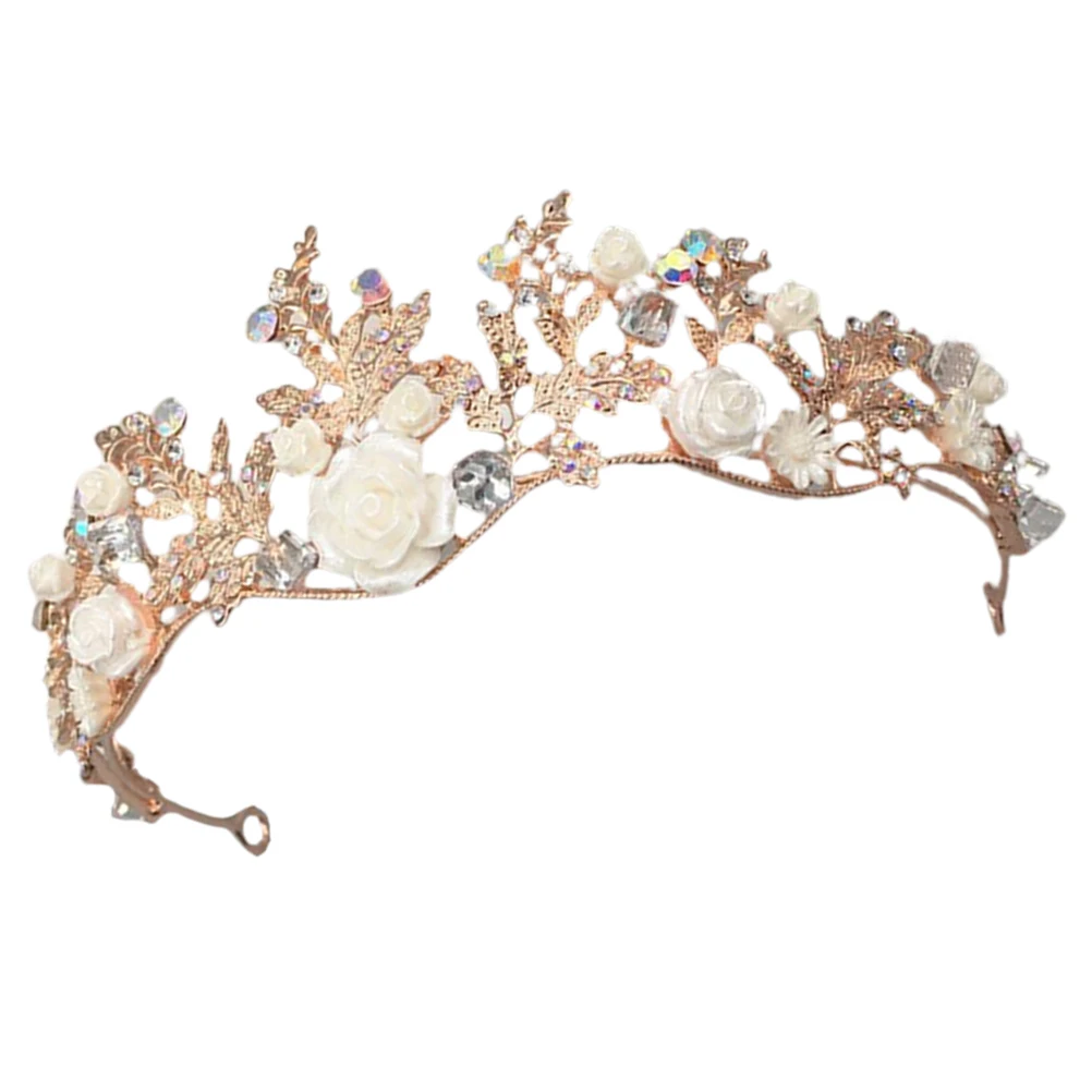 

Handmade Rhinestone Crown Bridal Headband Elegant Wedding Accessory Luxury Tiara for Brides Special Occasions Exquisite Hair