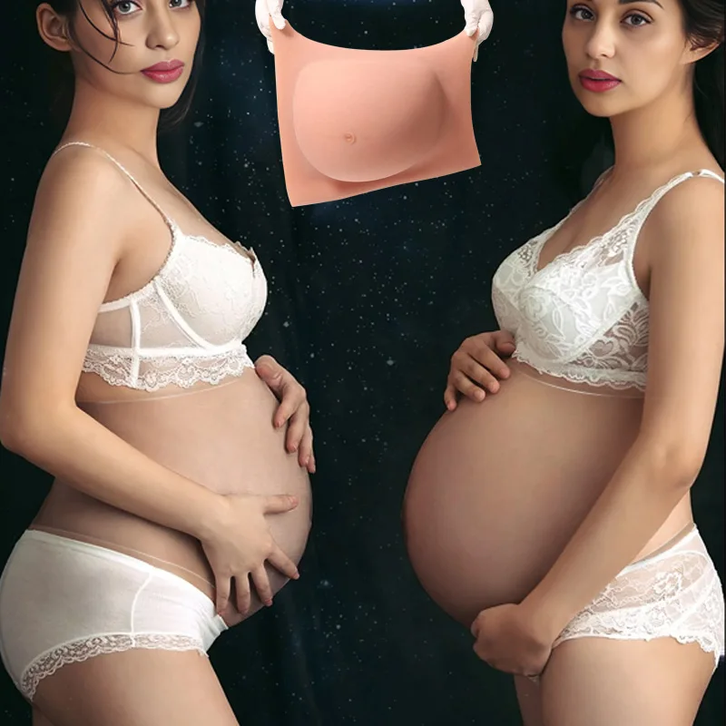 

Realistic 9 Month Big Artificial Silicone Fake Pregnancy Belly for Cosplay Crossdresser Halloween Masquerade Disguise