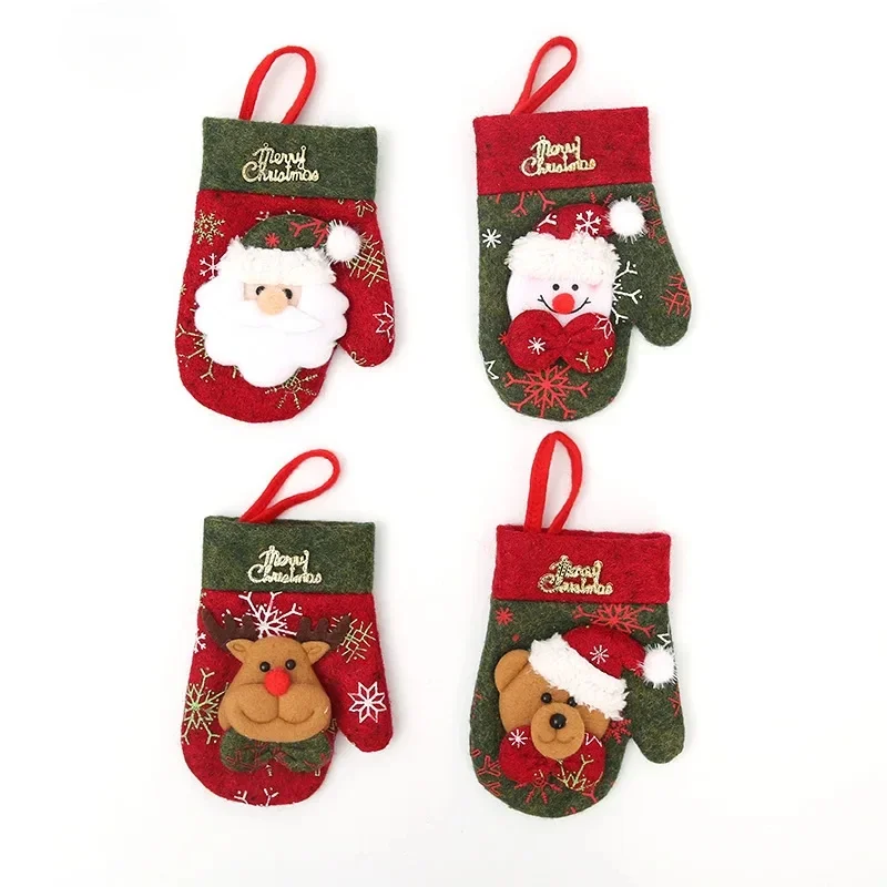 New Christmas Cutlery Holder Knife Fork Spoon Pocket Bags Santa Claus Xmas Tree Tableware Cover New Year Party Dinner Decor image 5