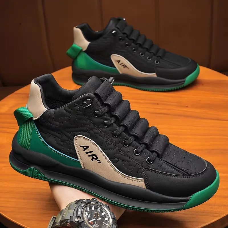 Men Platform Sports Casual Shoes Fashion Lightweight Sneakers Breathable Sports Shoes Shoes Men Slip-on Shoe Zapatillas Hombre image 2