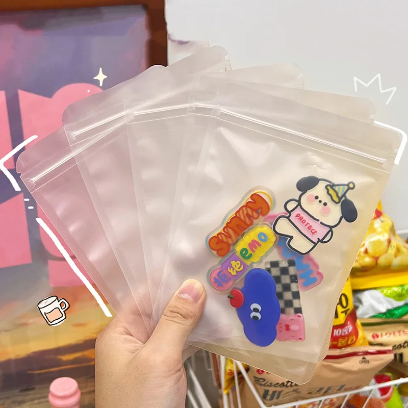 

10PCS Clear Zip Lock Plastic Card Package Bags with Zipper Self Seal Transparent Ziplock Kpop Card Packaging Bag Hot Sales