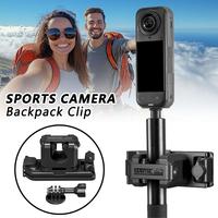 Selfie stick backpack clip holder for Insta360/DJI sports camera selfie stick