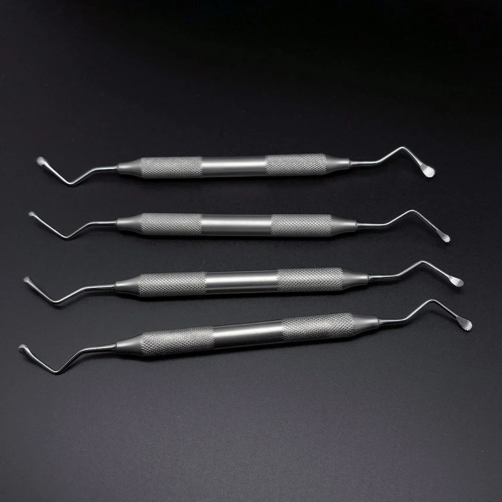 Double Ended Dental Excavator Spoon Curette Scaler Gracey with Jagged Tips for Restorative Dentistry view 5
