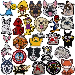 Dierlijke cartoon badges DIY patch voor kleding opstrijkbare geborduurde naai-applique schattig naai op stof kledingaccessoires