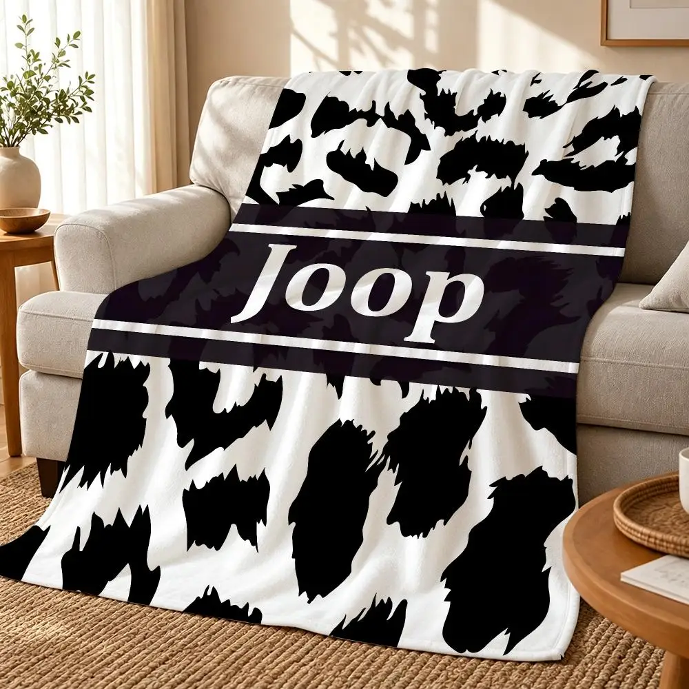 Fashion Luxury J-Joops Cool Throw 240g flannel blanket, suitable for sofas, beds, offices, exquisite gift blankets