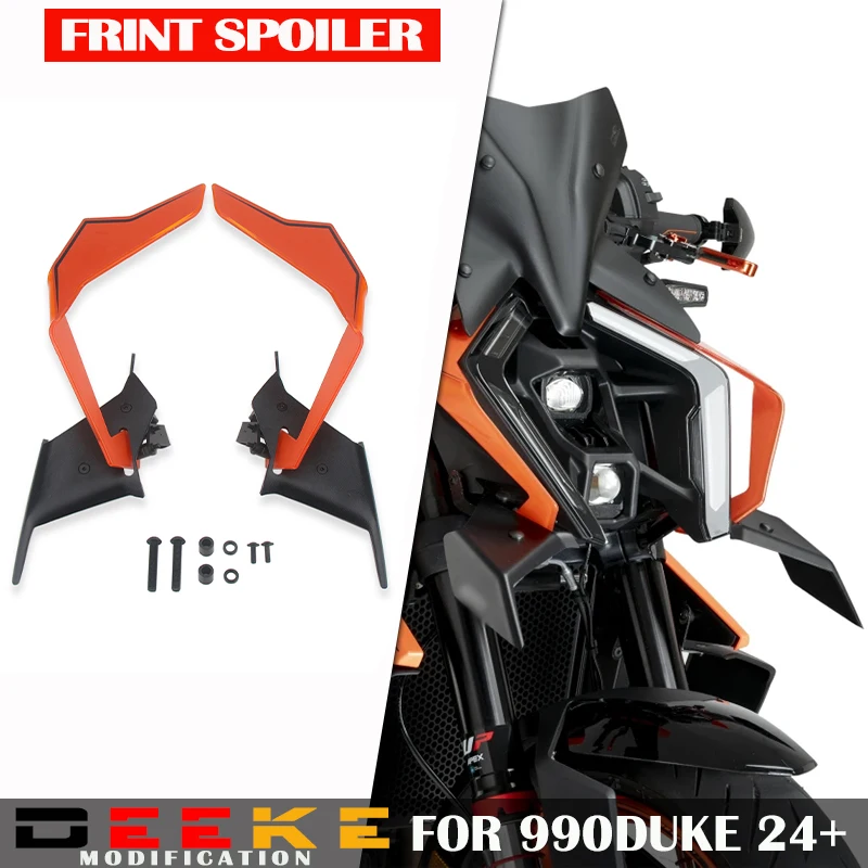 

New For 990DUKE 2024 2025 990 DUKE Motorcycle Naked Front Spoiler Winglet Aerodynamic Wing Kit Spoiler