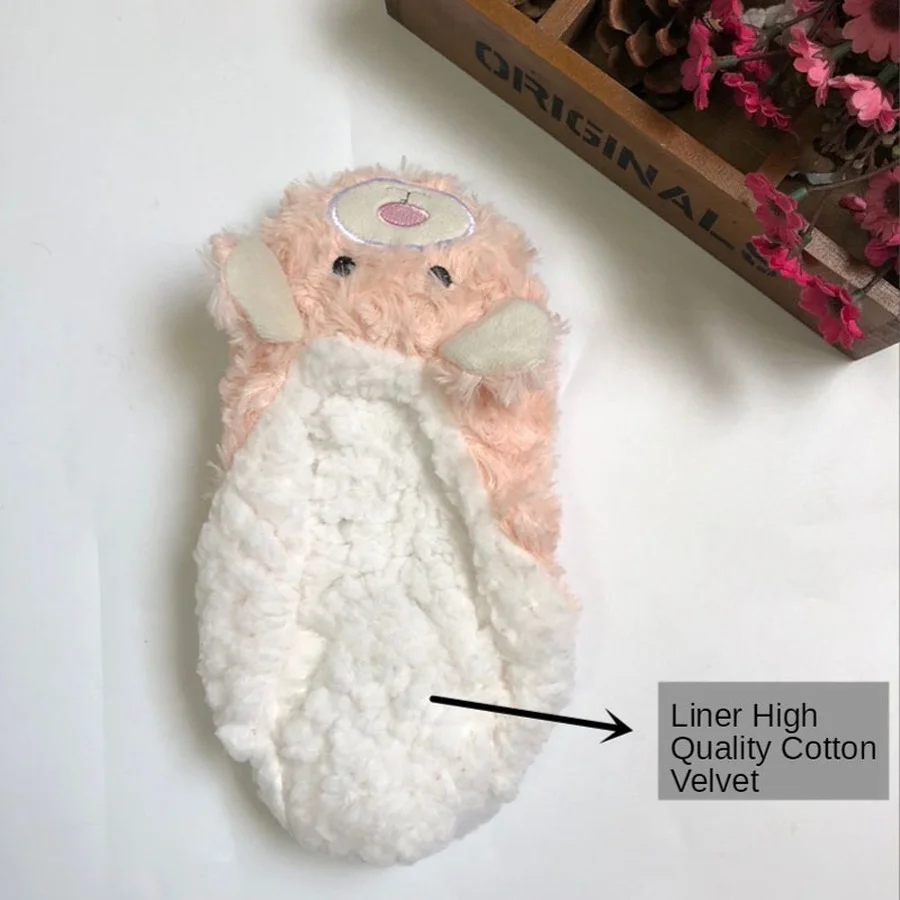 Fuzzy Socks Women Winter Fox Dog Cat Panda Plush Non Slip Sleeping Female Thicken Funny Cute Kawaii Cartoon Floor Slippers Sock